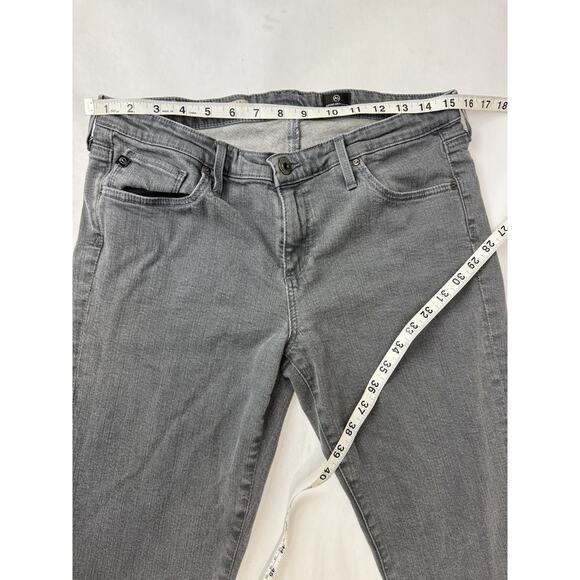 AG Adriano Goldschmied The Stevie Ankle Jeans Slim Straight Gray 32R - Picture 3 of 10
